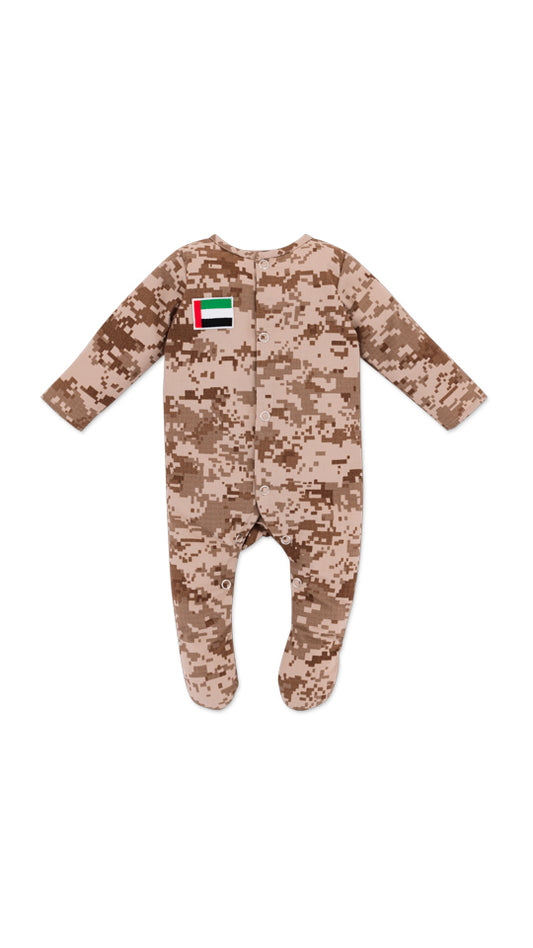 Baby military romper